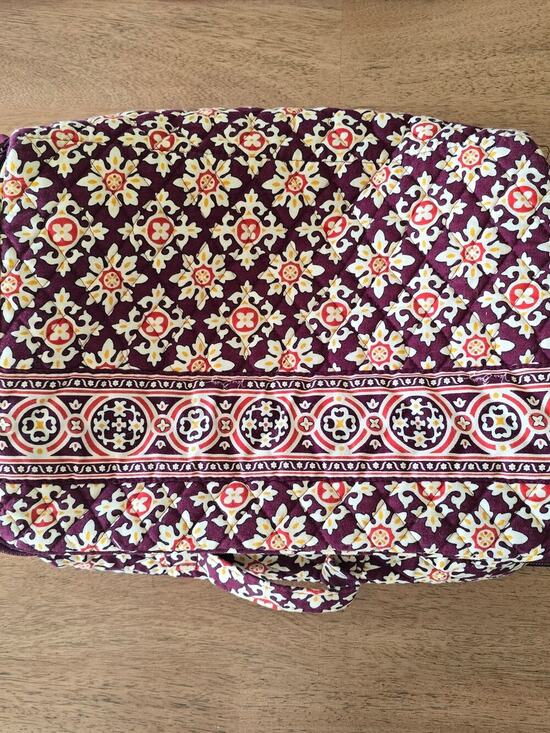Vera Bradley Handbags - Vera Bradley Plum Floral Quilted Travel Organizer